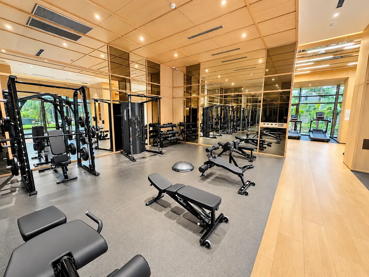 Phòng tập gym thực tế tại Lumi Hanoi